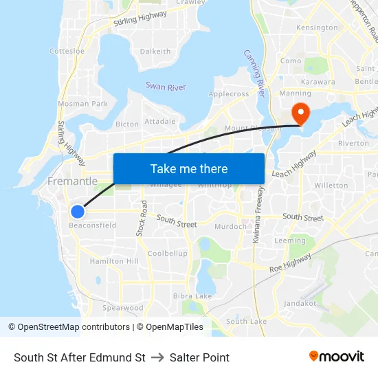 South St After Edmund St to Salter Point map