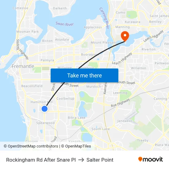 Rockingham Rd After Snare Pl to Salter Point map