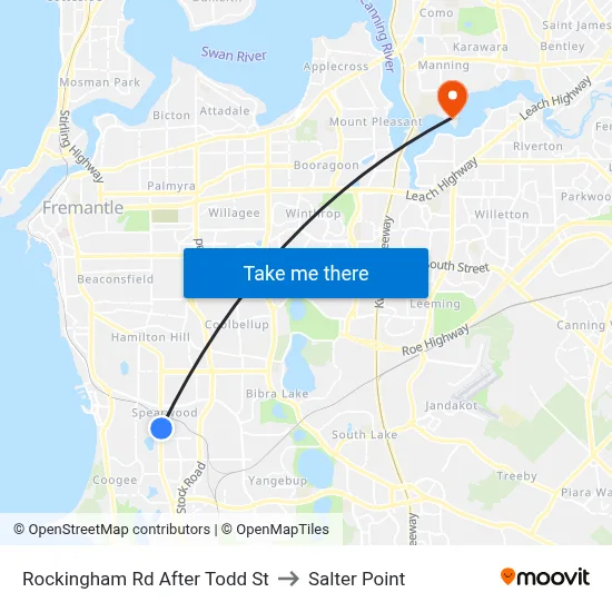Rockingham Rd After Todd St to Salter Point map