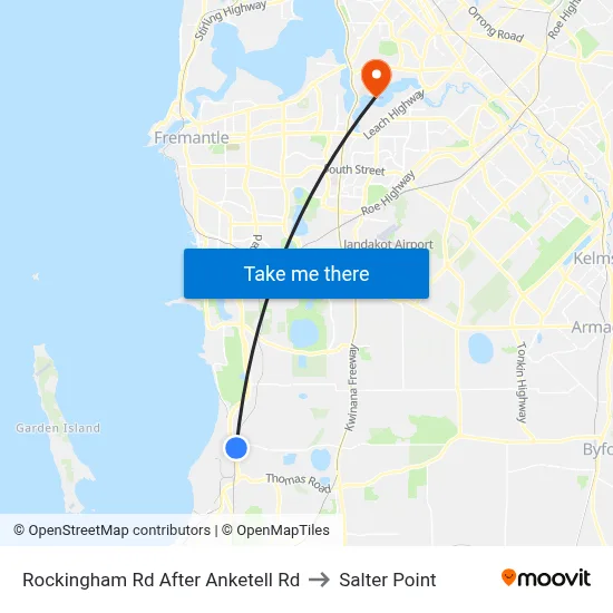 Rockingham Rd After Anketell Rd to Salter Point map