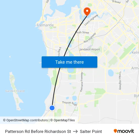 Patterson Rd Before Richardson St to Salter Point map