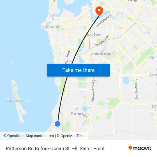 Patterson Rd Before Ocean St to Salter Point map