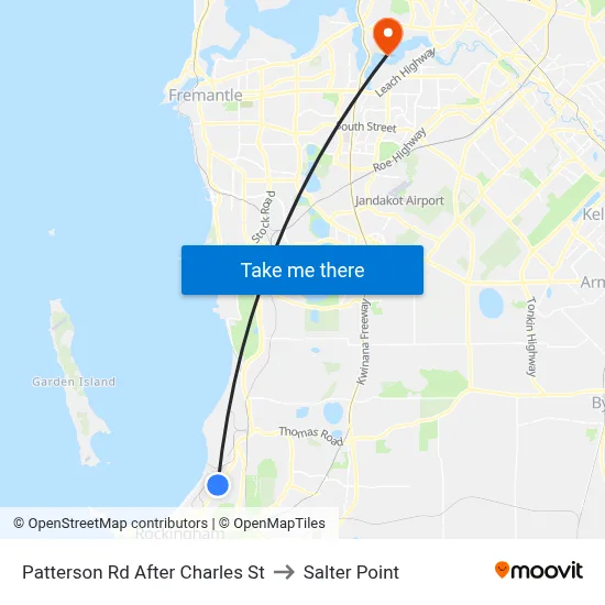 Patterson Rd After Charles St to Salter Point map