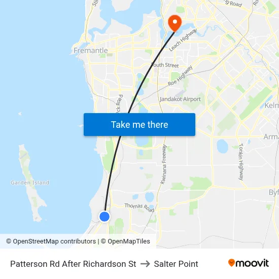 Patterson Rd After Richardson St to Salter Point map