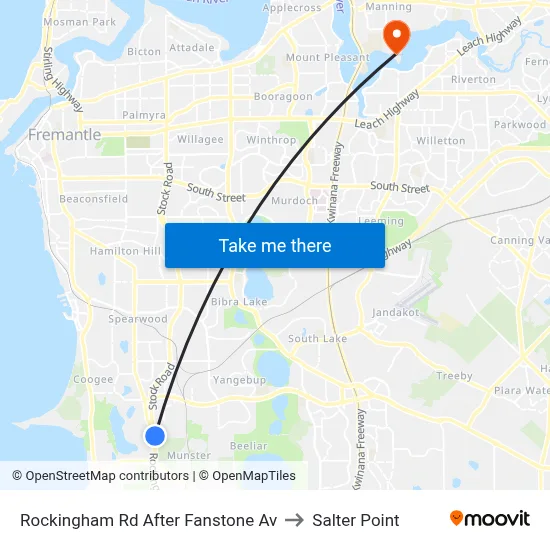 Rockingham Rd After Fanstone Av to Salter Point map