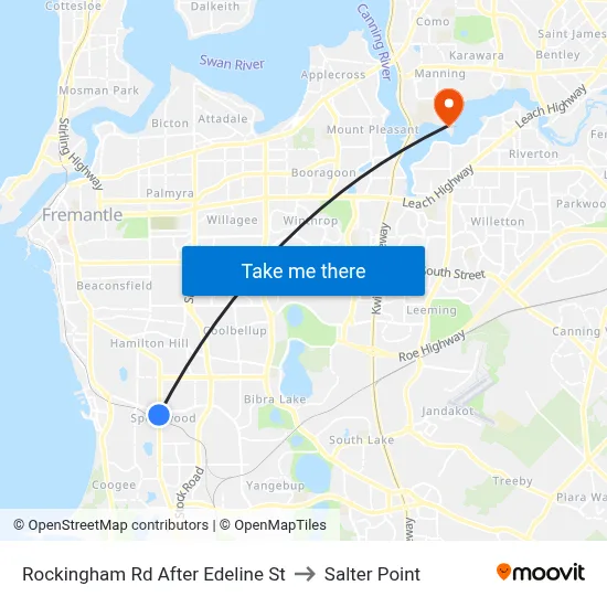 Rockingham Rd After Edeline St to Salter Point map