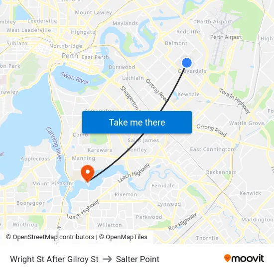 Wright St After Gilroy St to Salter Point map