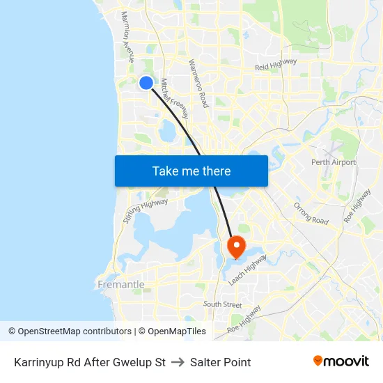 Karrinyup Rd After Gwelup St to Salter Point map