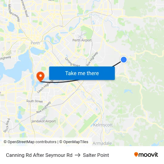 Canning Rd After Seymour Rd to Salter Point map