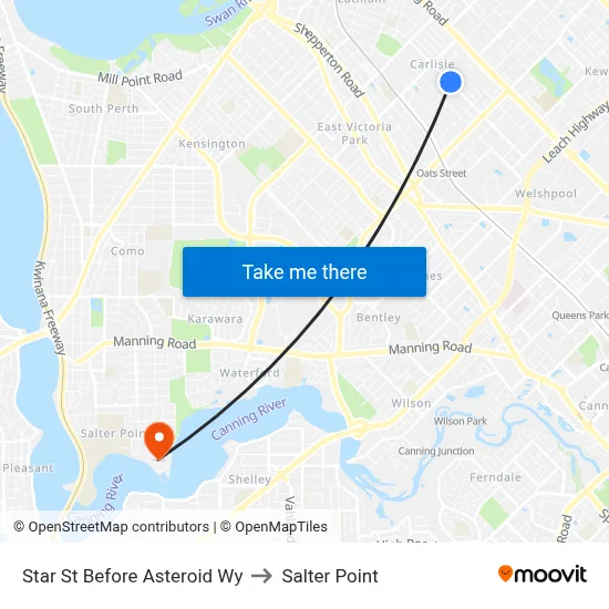 Star St Before Asteroid Wy to Salter Point map