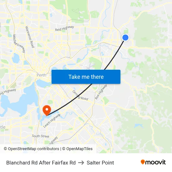 Blanchard Rd After Fairfax Rd to Salter Point map