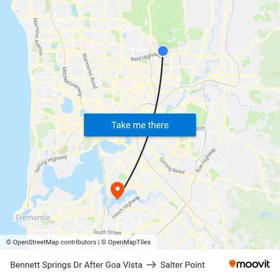 Bennett Springs Dr After Goa Vista to Salter Point map