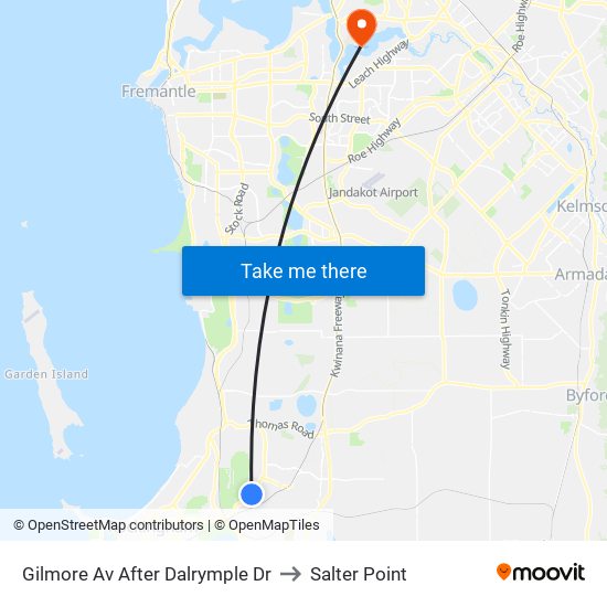 Gilmore Av After Dalrymple Dr to Salter Point map