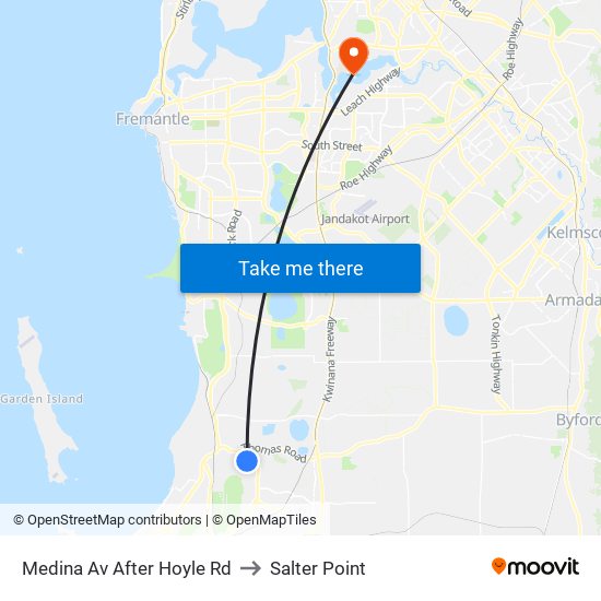 Medina Av After Hoyle Rd to Salter Point map