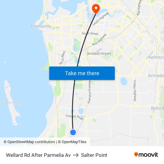 Wellard Rd After Parmelia Av to Salter Point map