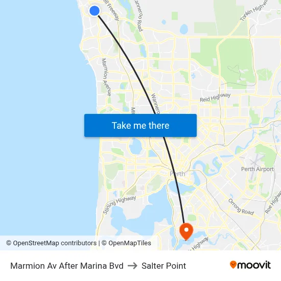 Marmion Av After Marina Bvd to Salter Point map