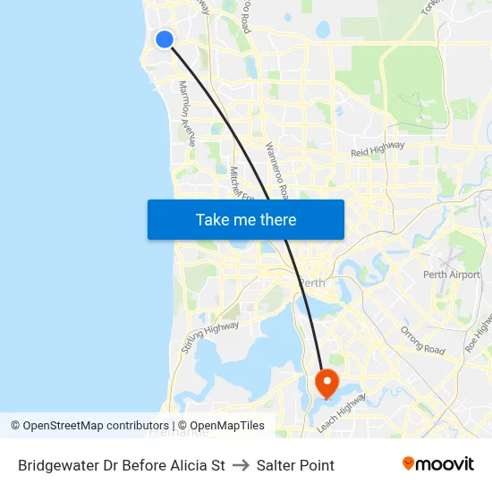 Bridgewater Dr Before Alicia St to Salter Point map