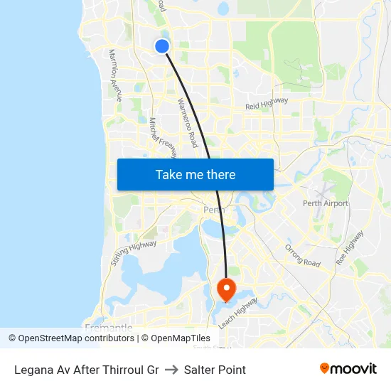 Legana Av After Thirroul Gr to Salter Point map