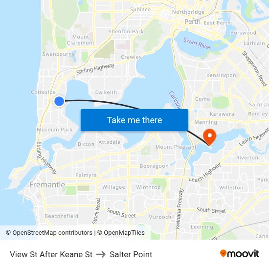 View St After Keane St to Salter Point map