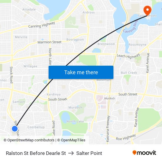 Ralston St Before Dearle St to Salter Point map