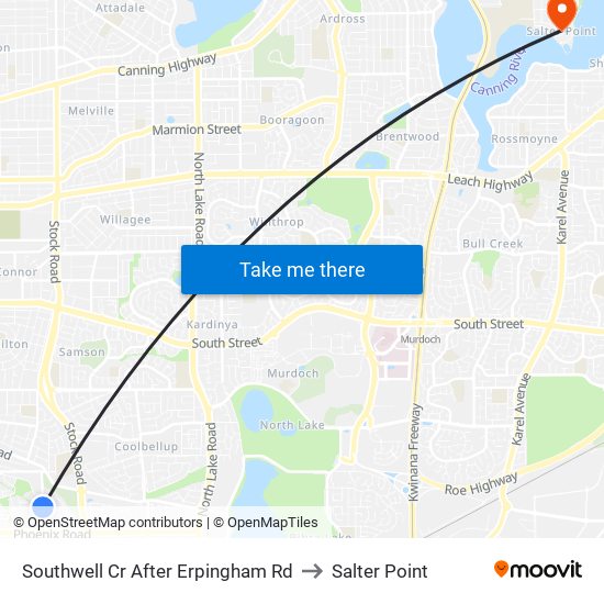 Southwell Cr After Erpingham Rd to Salter Point map