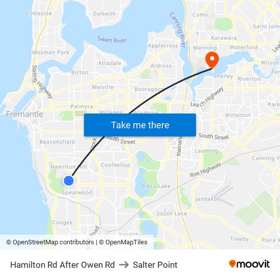 Hamilton Rd After Owen Rd to Salter Point map