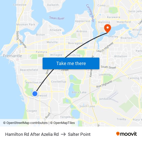 Hamilton Rd After Azelia Rd to Salter Point map