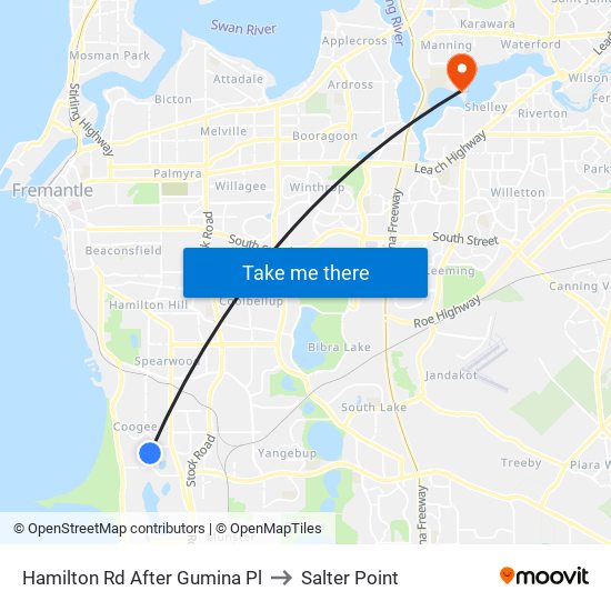 Hamilton Rd After Gumina Pl to Salter Point map