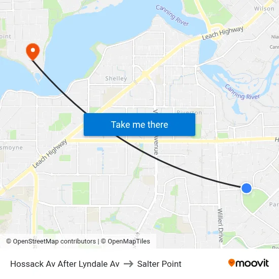 Hossack Av After Lyndale Av to Salter Point map