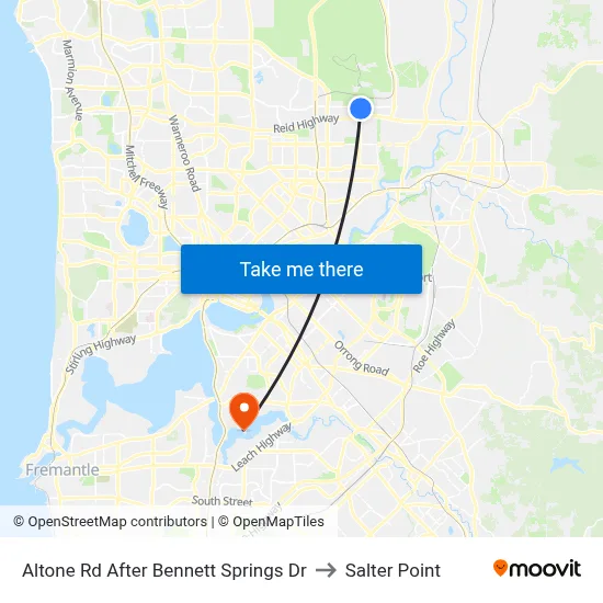 Altone Rd After Bennett Springs Dr to Salter Point map