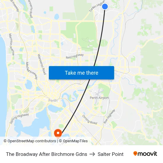 The Broadway   After Birchmore Gdns to Salter Point map