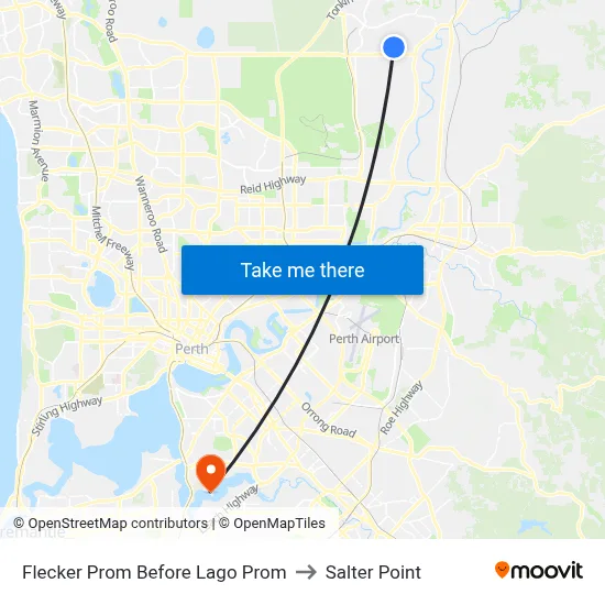 Flecker Prom Before Lago Prom to Salter Point map