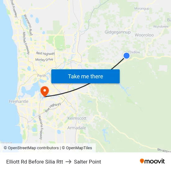 Elliott Rd Before Silia Rtt to Salter Point map