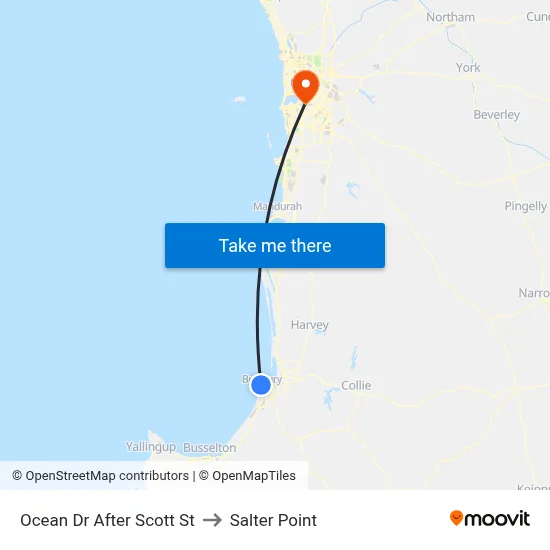 Ocean Dr After Scott St to Salter Point map