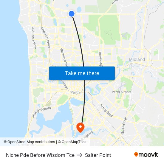 Niche Pde Before Wisdom Tce to Salter Point map