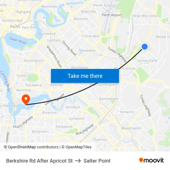 Berkshire Rd After Apricot St to Salter Point map