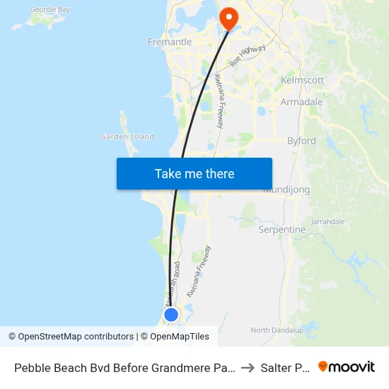 Pebble Beach Bvd Before Grandmere Parade East to Salter Point map