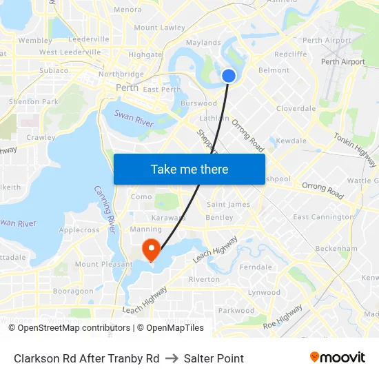 Clarkson Rd After Tranby Rd to Salter Point map