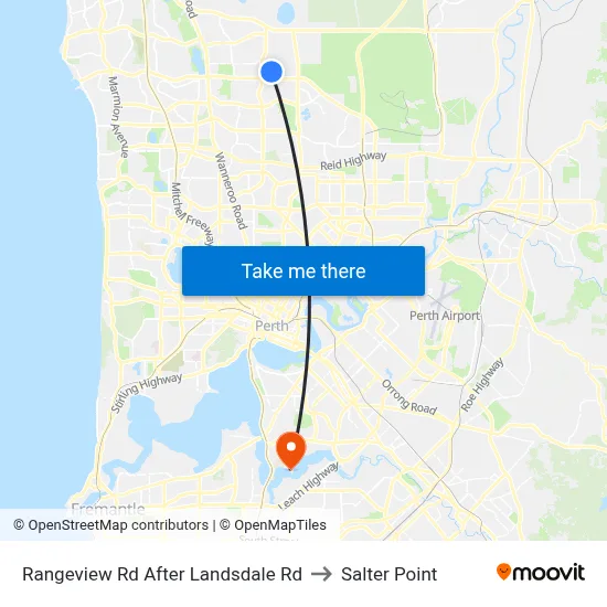 Rangeview Rd After Landsdale Rd to Salter Point map