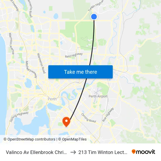 Valinco Av Ellenbrook Christian College to 213 Tim Winton Lecture Theatre map