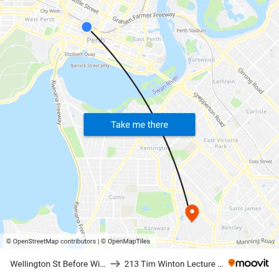 Wellington St Before William St to 213 Tim Winton Lecture Theatre map