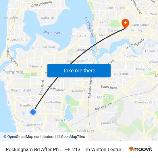 Rockingham Rd After Phoenix Rd to 213 Tim Winton Lecture Theatre map