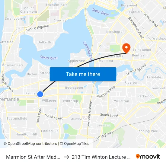 Marmion St After Maddox Cr to 213 Tim Winton Lecture Theatre map