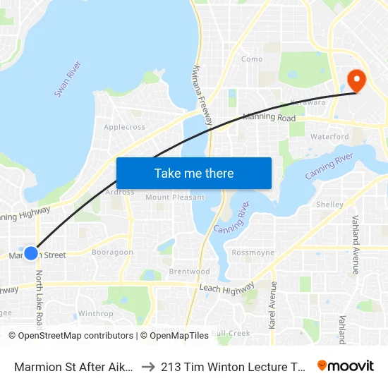 Marmion St After Aiken St to 213 Tim Winton Lecture Theatre map