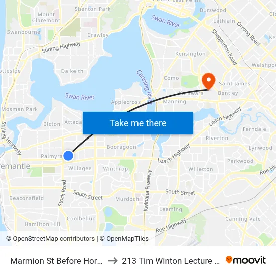 Marmion St Before Hornsby St to 213 Tim Winton Lecture Theatre map