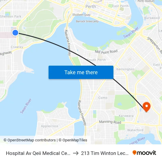 Hospital Av Qeii Medical Centre Cat Id 133 to 213 Tim Winton Lecture Theatre map