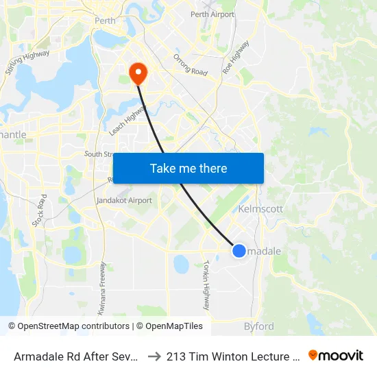 Armadale Rd After Seventh Rd to 213 Tim Winton Lecture Theatre map