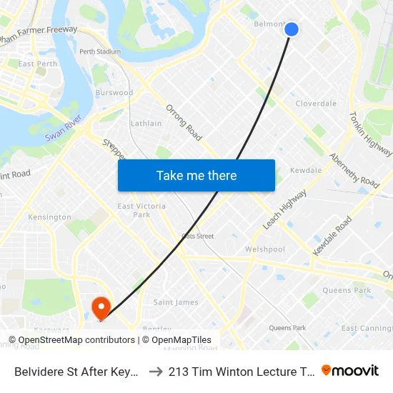 Belvidere St After Keymer St to 213 Tim Winton Lecture Theatre map