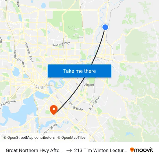 Great Northern Hwy After Argyle St to 213 Tim Winton Lecture Theatre map