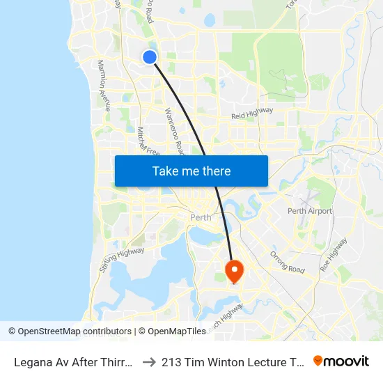 Legana Av After Thirroul Gr to 213 Tim Winton Lecture Theatre map